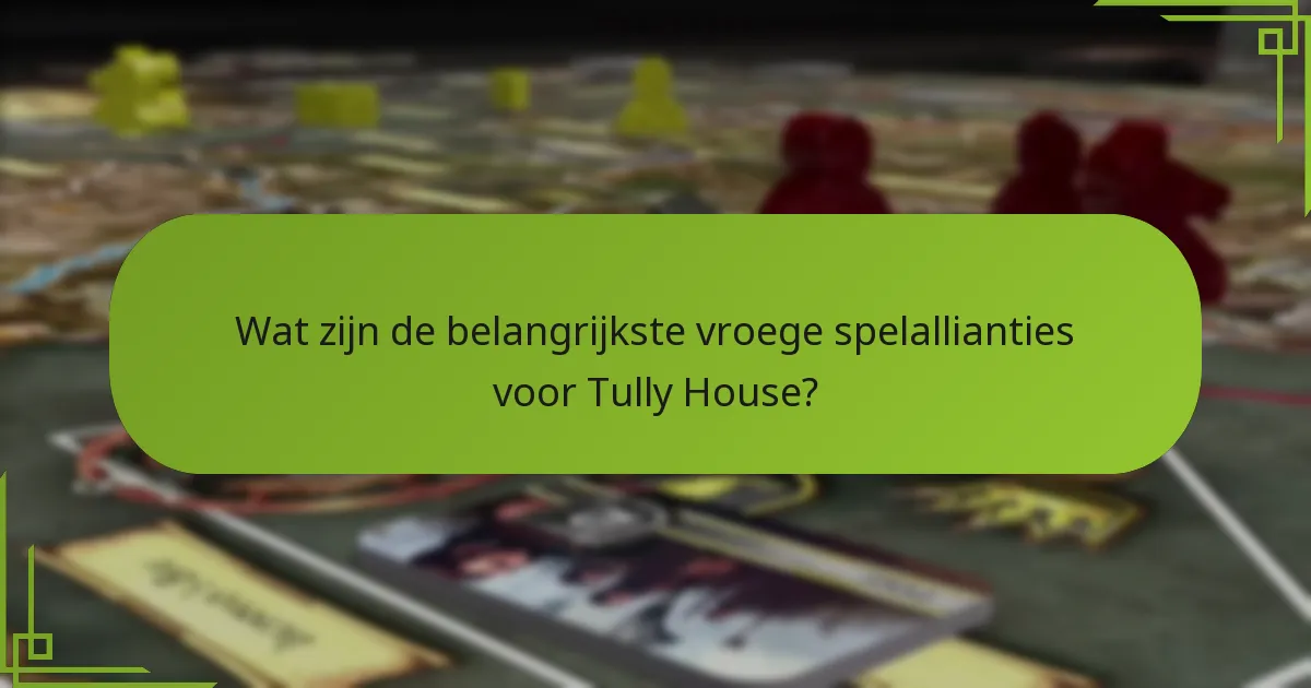 Welke onderhandelingstactieken zijn het meest effectief voor Tully House?