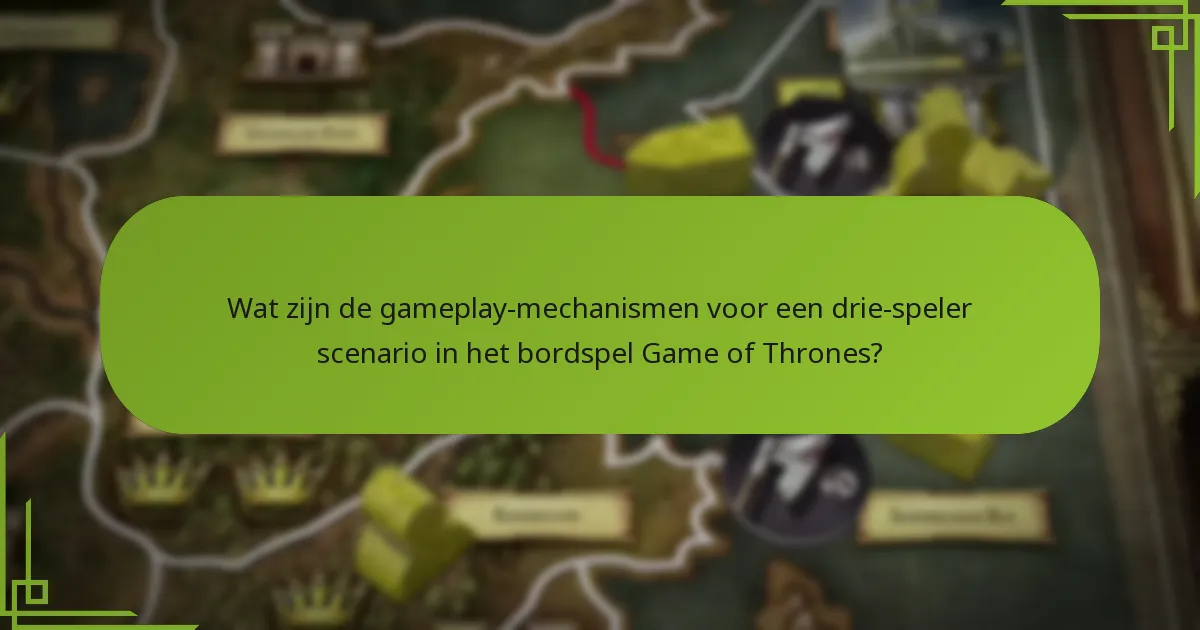 Hoe worden balansaanpassingen geïmplementeerd in het drie-speler scenario?
